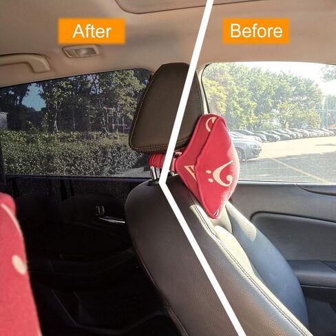 ستارة نافذة جانبية مغناطيسية على شكل حصان على شكل قلب - ستارة سيارة صيفية من الشمس، حاجب شمس أمامي للسيارة من القماش الشبكي الواقي من الشمس (4 قطع، أمامي وخلفي) in Kuwait