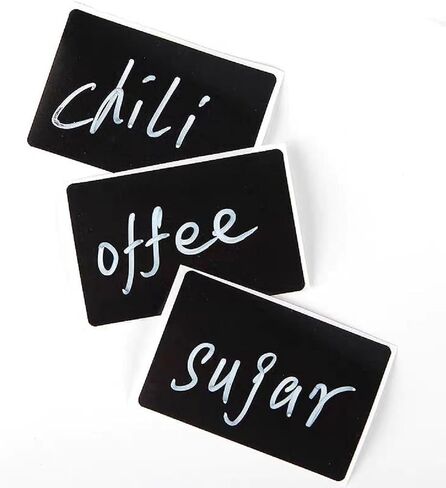 Chalkboard Labels 600 pcs Rectangular Color Coding Stickers 2.17 x 1.38 Inch Freezer BlackContainer Labels Stickers Waterproof Oil Resistant Easy Clean Leave No Residue Writable Not Blurry in Saudi Arabia