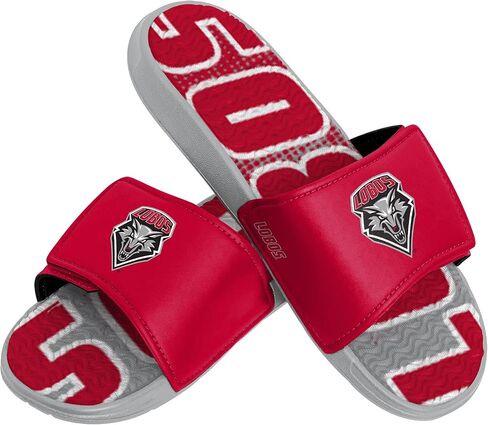 FOCO New Mexico Lobos NCAA Mens Gradient Wordmark Gel Slide - XL in Saudi Arabia