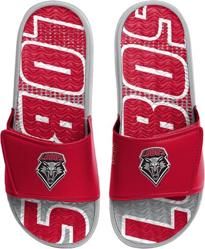 FOCO New Mexico Lobos NCAA Mens Gradient Wordmark Gel Slide - XL in Saudi Arabia
