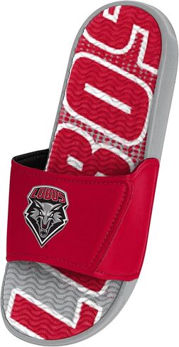 FOCO New Mexico Lobos NCAA Mens Gradient Wordmark Gel Slide - XL in Saudi Arabia