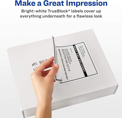 Avery Waterproof Labels, Ultrahold Adhesive, 5.5" x 8.5", Case of 1,000 Labels for Laser Printers (95526) in Saudi Arabia