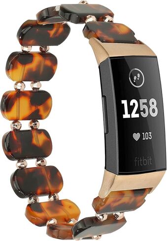 Wongeto متوافق مع Fitbit Charge 4/ Fitbit Charge 3/ Charge3 SE، حزام قابل للتمدد على شكل سلحفاة للنساء وسوار معصم بديل مقاوم للماء مع وسائل للرجال والنساء in Kuwait