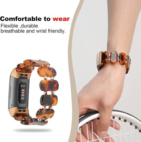 Wongeto متوافق مع Fitbit Charge 4/ Fitbit Charge 3/ Charge3 SE، حزام قابل للتمدد على شكل سلحفاة للنساء وسوار معصم بديل مقاوم للماء مع وسائل للرجال والنساء in Kuwait