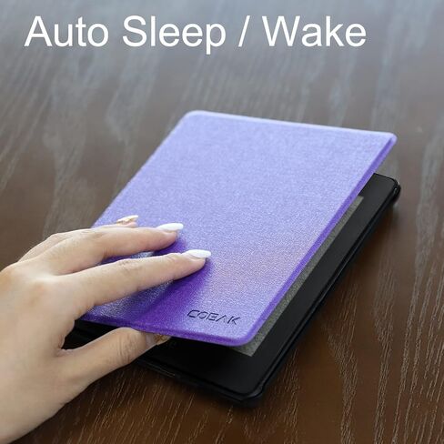 CoBak Case for ereader - All New PU Leather Smart Cover with Auto Sleep Wake Feature for ereader, Aurora-3-2405210921-T in Saudi Arabia