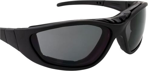 نظارات باتريوت مبطنة ثنائية البؤرة لركوب الدراجات النارية باللون الأسود مع عدسة دخان + 2.0 تكبير Z78.1 + نظارات تتحول إلى نظارات واقية in Kuwait