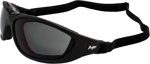 نظارات باتريوت مبطنة ثنائية البؤرة لركوب الدراجات النارية باللون الأسود مع عدسة دخان + 2.0 تكبير Z78.1 + نظارات تتحول إلى نظارات واقية in Kuwait