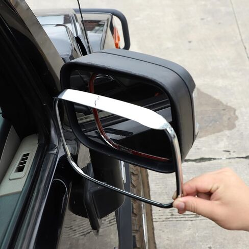 Fit for 2003-2009 Hummer H2 Rear View Mirror Rain Guards Car Visor Mirror Rearview Mirror Rain Eyebrows for 2003-2009 Hummer H2 Accessories (Black) in Saudi Arabia