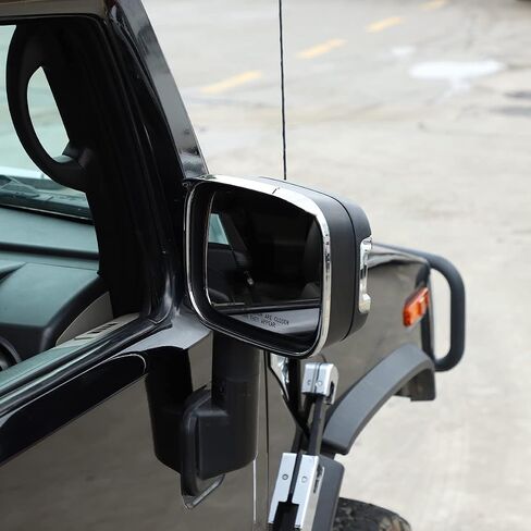 Fit for 2003-2009 Hummer H2 Rear View Mirror Rain Guards Car Visor Mirror Rearview Mirror Rain Eyebrows for 2003-2009 Hummer H2 Accessories (Black) in Saudi Arabia