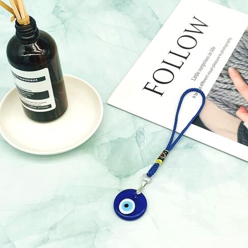 مرآة السيارة معلقة الملحقات قلادة لطيف الداخلية مرايا الرؤية الخلفية سحر زينة السيارة حلية عين الشر in Kuwait