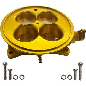 PCE138.1003 2200 CFM 4 BBL 4500 Billet Dominator Throttle Body (Golden) in Kuwait