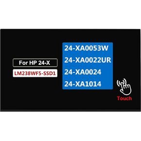 LM238WF5-SSD1 LCD Replacement for HP Pavilion 24-X Series 24-XA0053W 24-XA0022UR 24-XA0024 24-XA1014 Touch Screen Display Panel 60 Hz 23.8" FHD 1080P