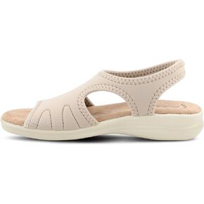 Flexus Spring Step Nyaman Slingback Sandals for Women | Low Heel Slip-On Summer Sandals | Ladies Casual Flat Platform Sandal
