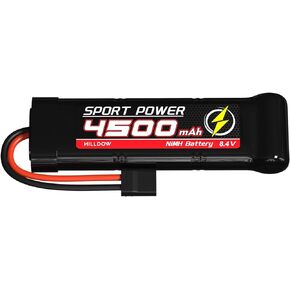 Hilldow 8.4V 4500mAh NiMH Battery Rechargeable with Traxas Connector for 1/8 1/10 RC Car Trucks Remote Control Vehicles LKW Buggy Boats