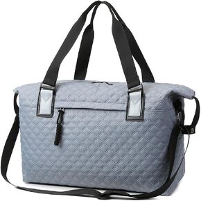 Water Resistant Workout Duffle Sports Bag Personal Item Bag Overnight Bag with Wet Pocket Black