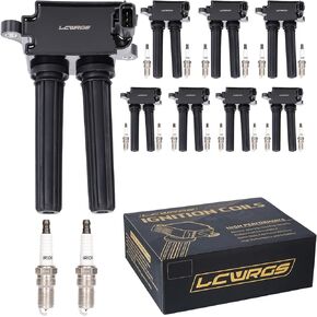 8x Ignition Coil Pack and 16x Iridium Spark Plugs Fit for 5.7 V8 HEMI 2009 2010 2011 2012 2013 2014 2015 Dodge Ram 1500 2500 3500 Charger Challenger Durango Jeep Cherokee Commander Chrysler 300 Aspen