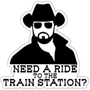 Need A Ride to The Train Station Vinyl Sticker Auto Car Truck Wall Laptop | Sticker | 5.5" Wide