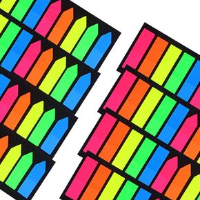 4200 Pieces Sticky Arrow Index Tabs for Note Classification Assorted Colors, Small Neon Page Markers for Office