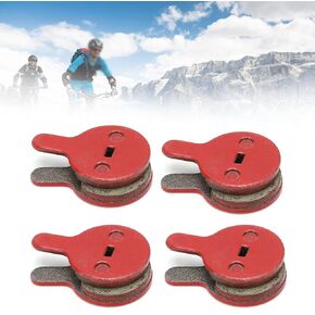 plplaaoo 4 Pairs Bicycle Brake Pads,Bike Brake Pads,Bicycle Disc Brake Pads,BB5 M446 Electric Bike Disc Brake Pad,Resin Semi-Metal Mountain Bike Oil Disc Brake Pad for Outdoor Cycling