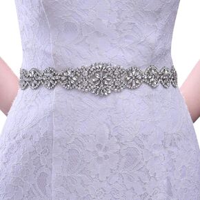 حزام الزفاف كريستال حجر الراين فستان الزفاف وشاح المرأة الملحقات اليدوية in Kuwait