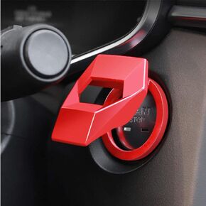 Universal Engine StartStop Push Button Cover Aluminum Alloy Car Power Control Trim for Honda Civic Accord CRV XRV Dodge Challenger Charger Toyota CHR