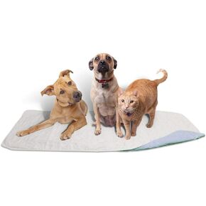 100% Cotton Top 36 x 52 - Large Waterproof Reusable Pee Pads/Quilted Washable Large Dog/Puppy Training Travel Pee Pads