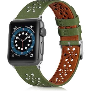 Leather Band Compatible with Apple Watch Band 49mm 45mm 44mm 42mm 41mm 40mm 38mm, Hollow-Out Lace Strap Replacement Band Strap for Apple Watch Ultra SE2 SE Series 8 7 6 5 4 3 2 1 in Kuwait