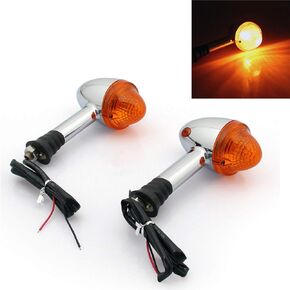YIBO Motorcycle Amber Turn Signal Blinker Indicator For Bonneville 01-09 T100 02-12 Bonneville SE 09-13 Front or Rear