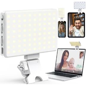 ضوء سيلفي، مصباح هاتف CRI 95+ LED قابل لإعادة الشحن عبر USB، 80 مصباح LED محمول مع 3 أوضاع إضاءة قابلة للتعديل، درجة حرارة لون تصل إلى 9000 كلفن، للهاتف، الكمبيوتر المحمول، iPad، Zoom Call TikTok Video in Kuwait
