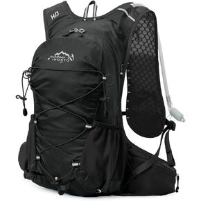 Hydration Backpack, INOXTO Water Backpack with 2L Leakproof Hydration Bladder for Women Men, Lightweight Insulation Hydration Day Rucksack for Hiking, Cycling, Running, Climbing, Camping