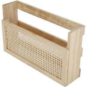 Wooden Magazine Rack Wall-Mounted DIY Home Decor Magazine Holder Mail Sorter for Office Entryway Kids’ room and Living Room.