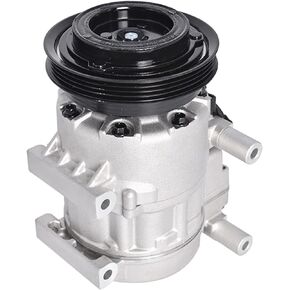 A/C AC Compressor w/Clutch CO 10925C Replacement for 2006-2009 Hyundai Accent 1.6L 68358