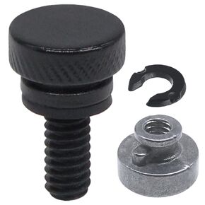 Seat Quick Stainless Steel Mount Bolt with Nut Kit Compatible for Harley Sportster Dyna Touring 1996-2021 (black)