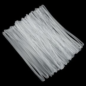 50PCS PVC Transparent Straps Clothing Hang Tags Rope Plastic Travel Luggage Loops Luggage Bag ID Tag String Loop Tied to Luggage Rack Airline Ticket Luggage Tags Clothes Umbrella Bags