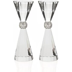 Godinger 15669 Palazzo 5-1/2" Bling Candlestick - Pair,