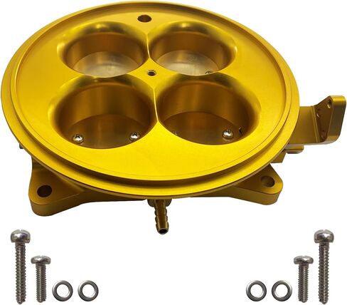 PCE138.1003 2200 CFM 4 BBL 4500 Billet Dominator Throttle Body (Golden) in Kuwait