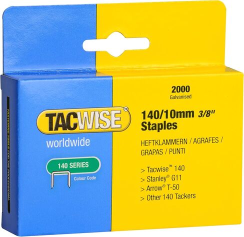 140 1/2-Inch Galvanized Staples for Hand Tackers/Hammer Tackers, Box of 2000 (0348) in Saudi Arabia