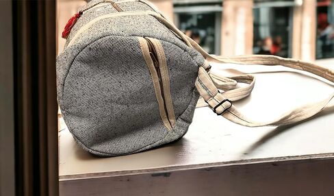 Gym Bag, Natural Hemp Travel Duffle Bag w/Adjustable Shoulder Strap,Travel Duffle Bag for Gym, Swimming, Yoga, Sports 19 x 10 x 9.5 Inches, 35 Liters (Purple), Hemp-Gym-01 in Saudi Arabia