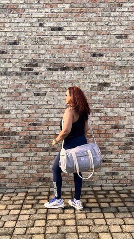 Gym Bag, Natural Hemp Travel Duffle Bag w/Adjustable Shoulder Strap,Travel Duffle Bag for Gym, Swimming, Yoga, Sports 19 x 10 x 9.5 Inches, 35 Liters (Purple), Hemp-Gym-01 in Saudi Arabia