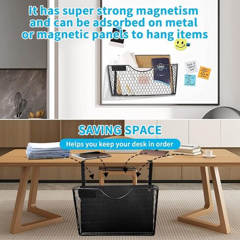 درج تحت المكتب، منظم مكتب معلق، منظم تعليق تحت المكتب، درج مكتب معدني شبكي، منظم مستندات المجلات تحت الطاولة، تخزين مكتب معلق للمكتب والمنزل in Kuwait