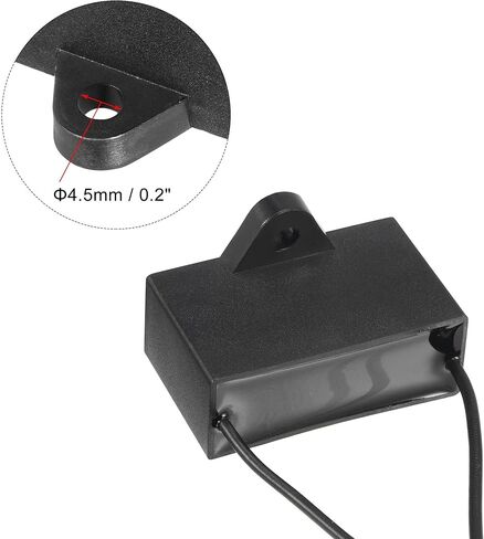 uxcell Ceiling Fan Capacitor CBB61 5.5uF 250V AC 2 Wires Metallized Polypropylene Film Capacitor 47x29x18mm for Electric Fan Pump Motor Generator in Saudi Arabia