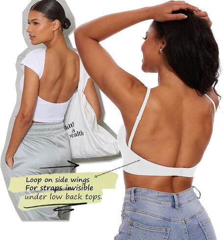 Push Up Bra for Women Full Coverage Underwired Deep V Plunge Bra Seamless Low Back Bra with Convertible Straps T-Shirt Bra in Saudi Arabia