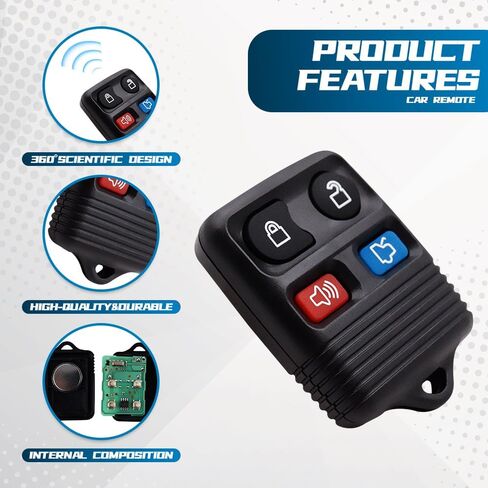 2PCS Remote Key Fob, Keyless Entry Car, Car Key Pack, Remote Starters for Cars with 315 Frequency, Car Accessories Car Keys Fits for Ford Cars, Replacement# CWTWB1U311, 8S4Z15K601A in Saudi Arabia