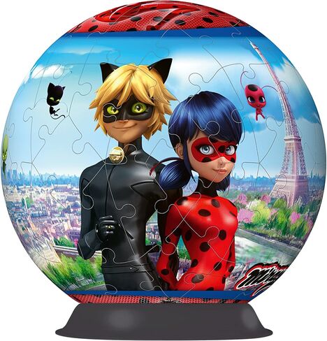 Ravensburger Miraculous Tales of Ladybug & Cat Noir 3D Jigsaw Puzzle for Kids Age 6 Years Up - 72 Pieces - No Glue Required in Saudi Arabia