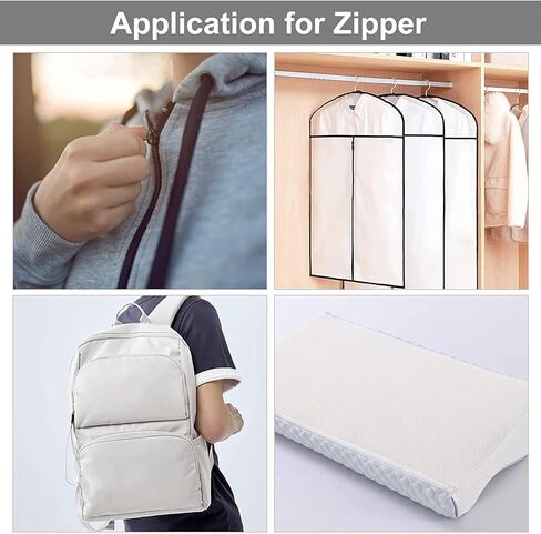 سحاب كبير من TBACW بطول 5 ياردات، 5 سحابات للخياطة، سحاب ملفوف من النايلون الأسود بالياردة، سحاب خياطة بديل مع 20 قطعة منزلق بسحاب لحقائب الخياطة اليدوية in Kuwait