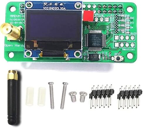 محطة راديو MMDVM Hotspot + هوائي + OLED مع دعم الشاشة P25 DMR YSF D-Star UHF لوحة توسيع واي فاي مودم صوتي رقمي مناسب لـ Raspberry Pi-Zero W، Pi 3، Pi 3B+ in Kuwait