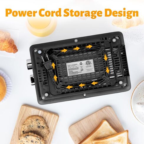 محمصة خبز من الفولاذ المقاوم للصدأ مكونة من شريحتين من هيلسمارت مع فتحة واسعة للغاية وصينية فتات الخبز القابلة للإزالة، 5 إعدادات للظل ووظيفة الخبز/إزالة الصقيع/الإلغاء، فرن صغير الحجم قديم، لمختلف أنواع الخبز والوافل، فضي in Kuwait