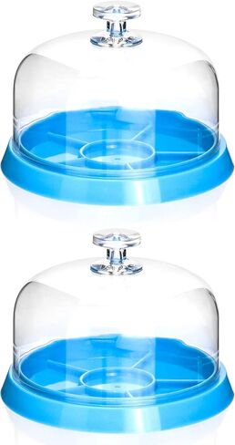 QWORK Watch Movement Dust Cover, 2 Pack Moistureproof Anti-dust Tray Watch Parts Storage Box Maintain The Accuracy of The Instrument Organize Small Parts, Crafts, Jewelry and Watch Fittings in Saudi Arabia