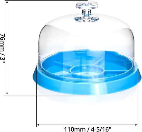 QWORK Watch Movement Dust Cover, 2 Pack Moistureproof Anti-dust Tray Watch Parts Storage Box Maintain The Accuracy of The Instrument Organize Small Parts, Crafts, Jewelry and Watch Fittings in Saudi Arabia