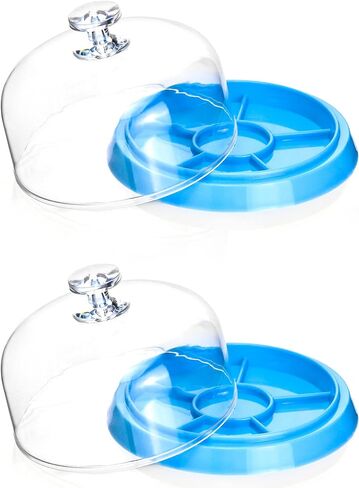 QWORK Watch Movement Dust Cover, 2 Pack Moistureproof Anti-dust Tray Watch Parts Storage Box Maintain The Accuracy of The Instrument Organize Small Parts, Crafts, Jewelry and Watch Fittings in Saudi Arabia